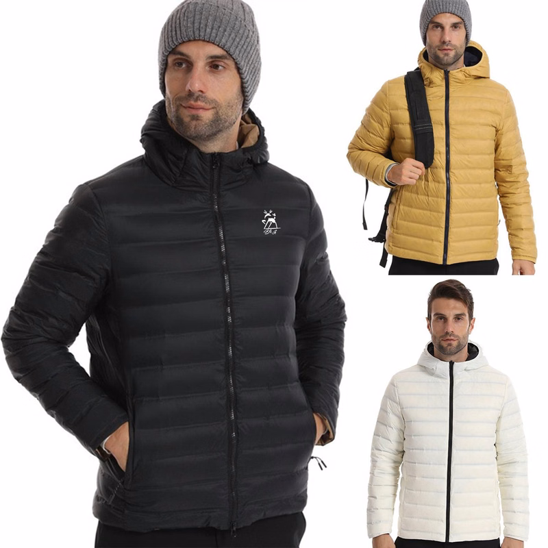 Outdoor Two Sided Dressing Lightweight Hooded Down Jacket