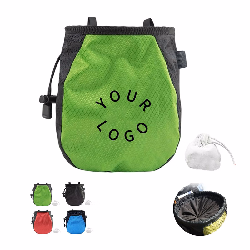 Belted Climbing Chalk Bag with Semi-Rigid Pocket