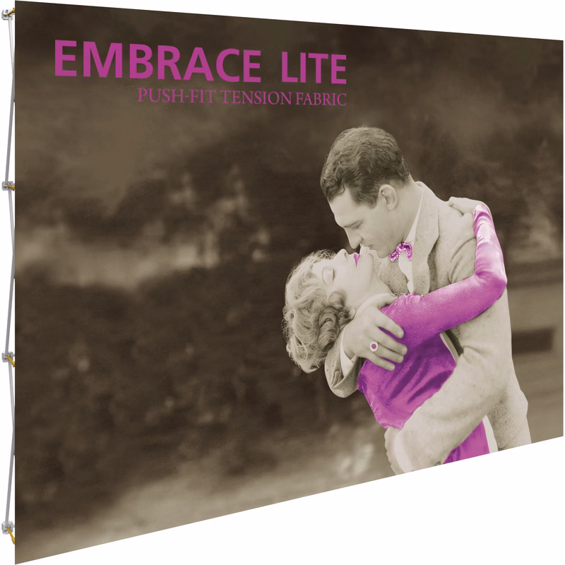Embrace Lite 7.5ft. Full Height Display w/ Front Graphic