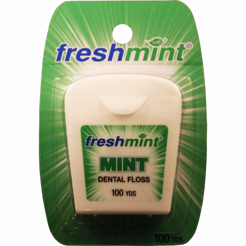 Waxed Dental Floss Mint 100 yds