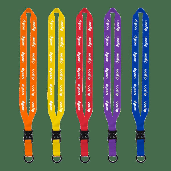 3/4" Polyester Lanyard with Slide Buckle Release & Split-Ring