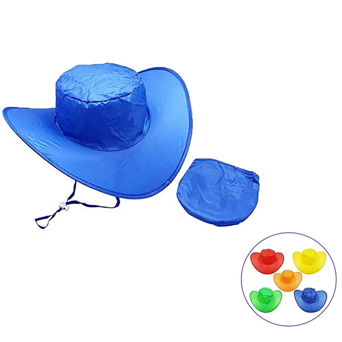 Foldable Cowboy Hat With Case 1