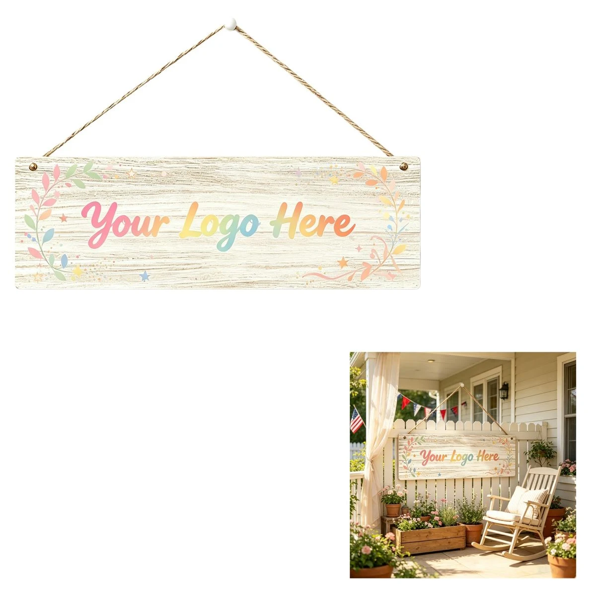 Poplar Wood Hanging Wall Plaques 1