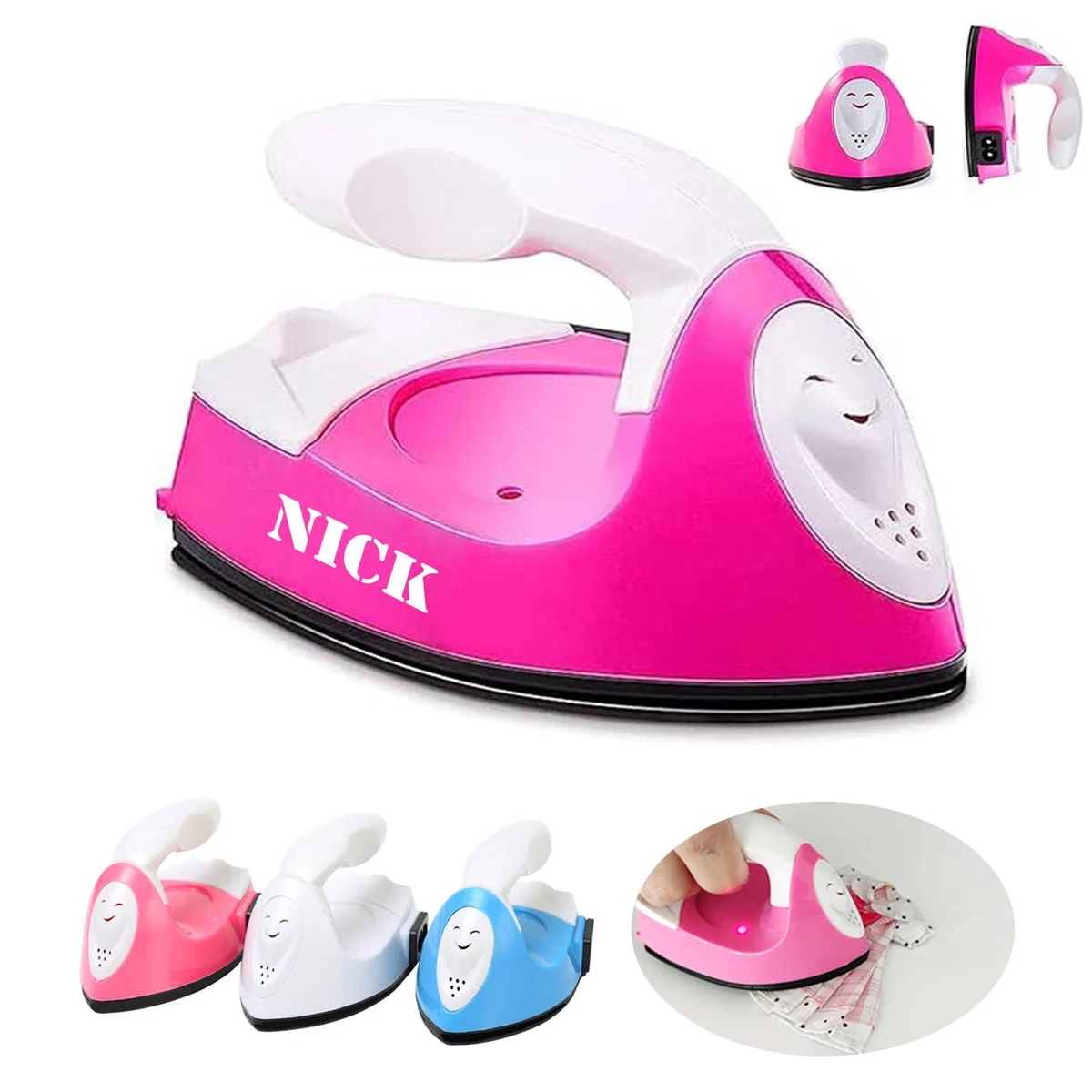 Handmade DIY Children's Mini Iron Ironing Machine 1