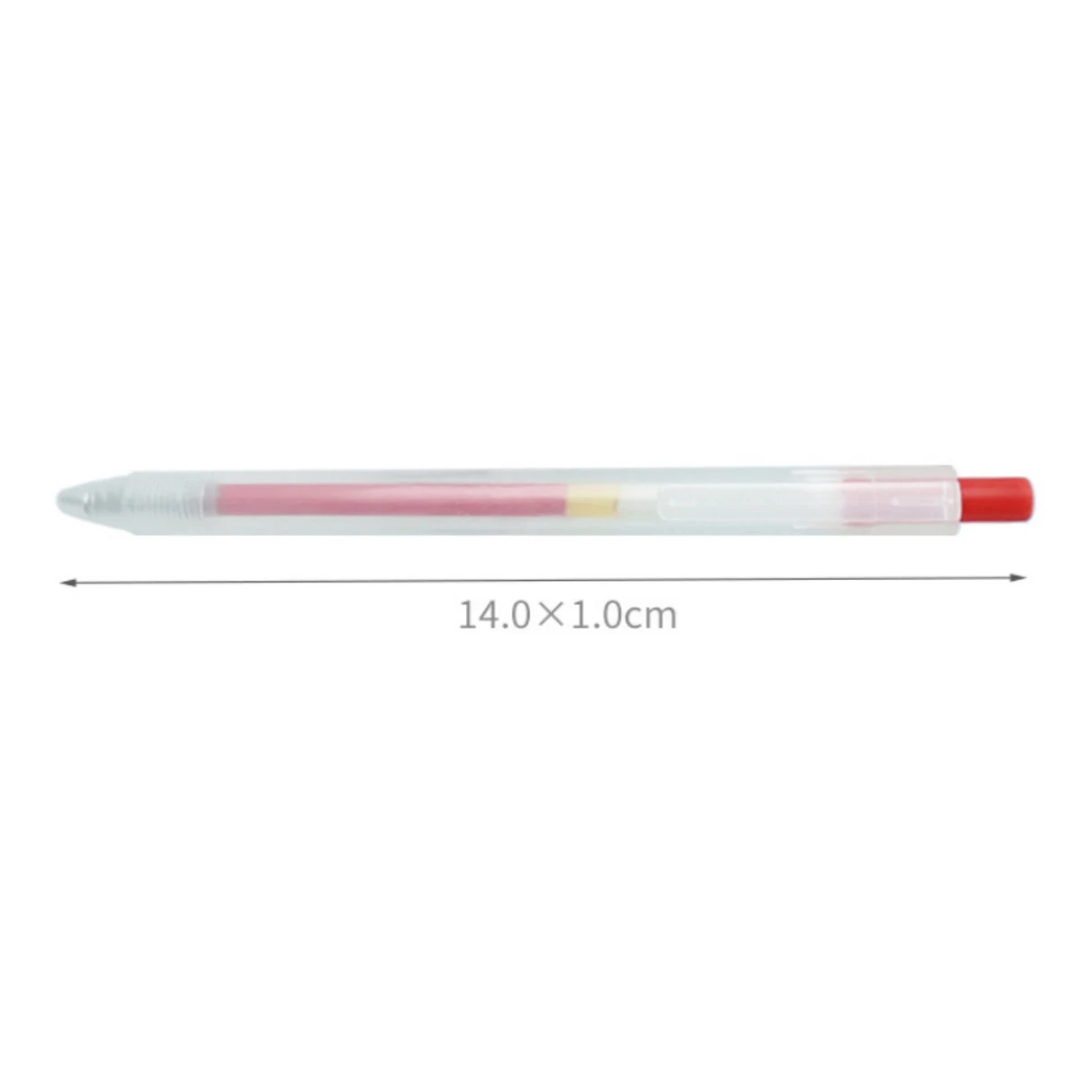 Clear press type gel pen 1