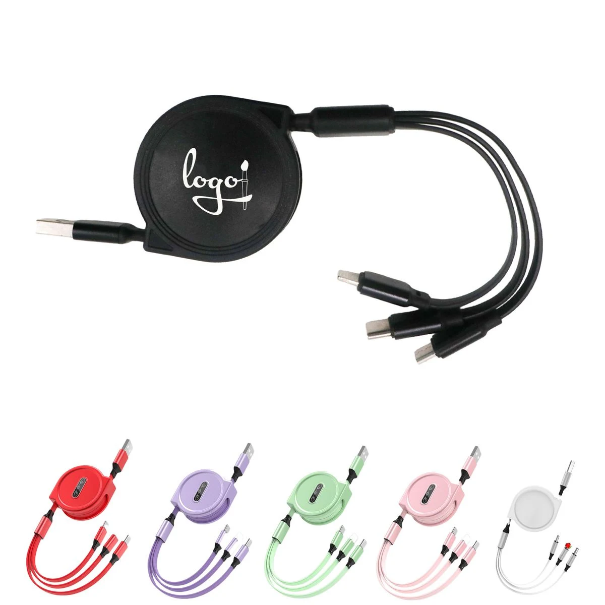 3-In-1 Retractable Multi Charging Cable 1