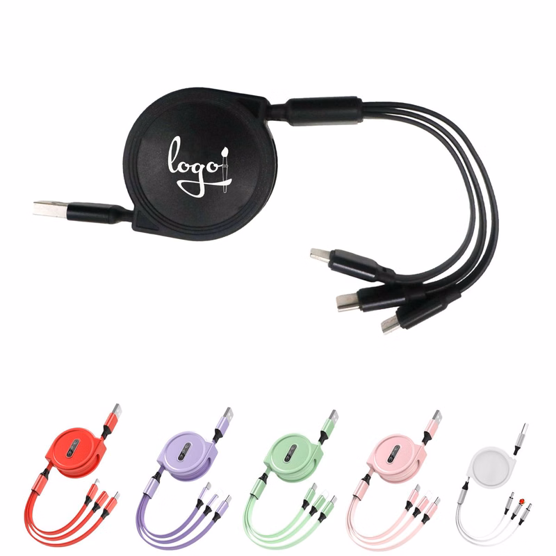 3-In-1 Retractable Multi Charging Cable