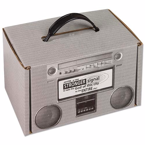 7 3/8" x 4 3/4" x 5 1/2" - B-Flute Box with Handle