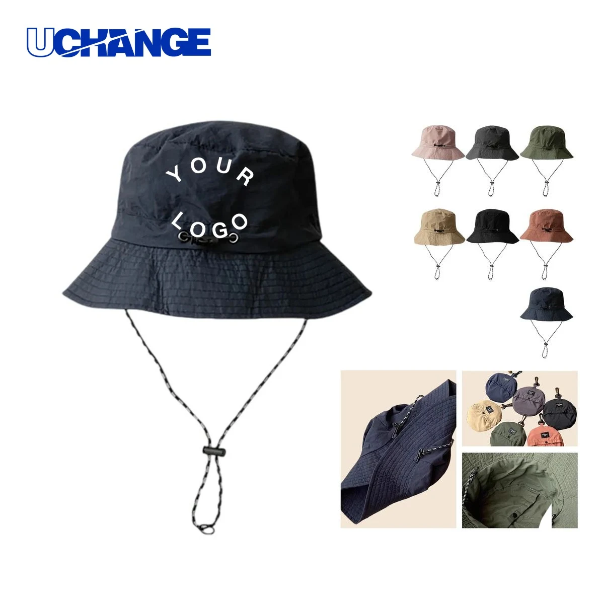 Lightweight Polyester Fishermans Hat Headwear with Detachable Brim for Outdoor Use 1