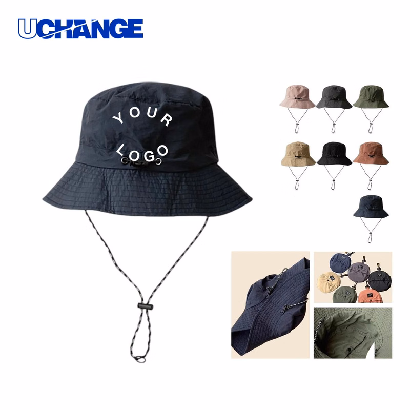 Lightweight Polyester Fishermans Hat Headwear with Detachable Brim for Outdoor Use