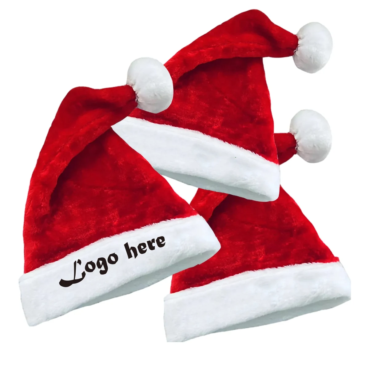 MOQ 100PCS Custom Santa Hat/ Christmas Hat 1