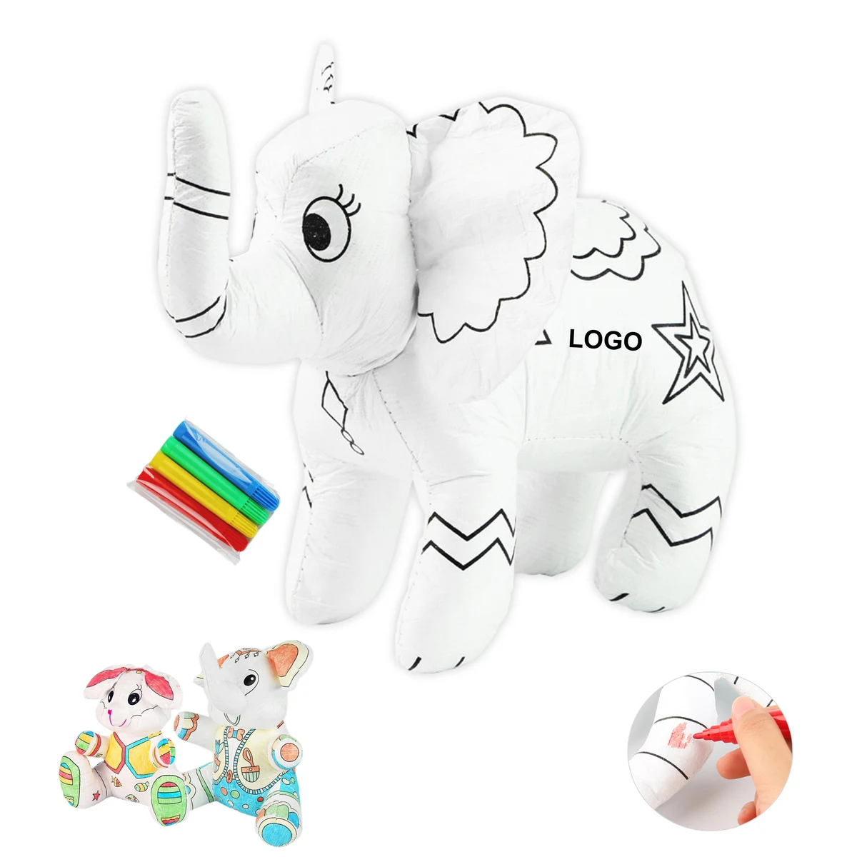 Color Your Own Animals Washable (direct import) 1