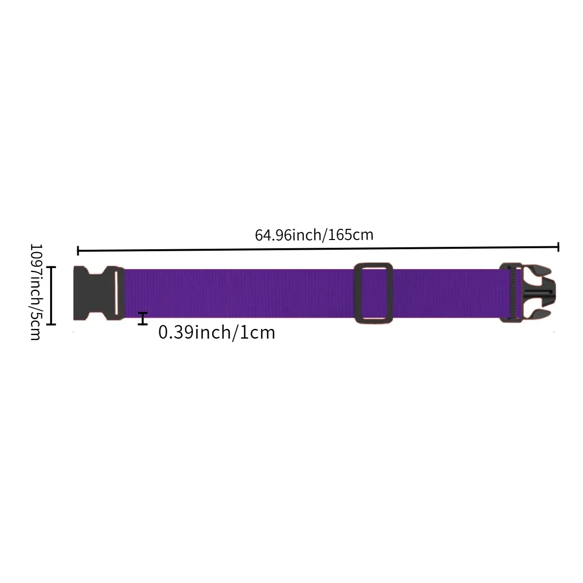 Adjustable Luggage Strap with Quick Release Buckle 1