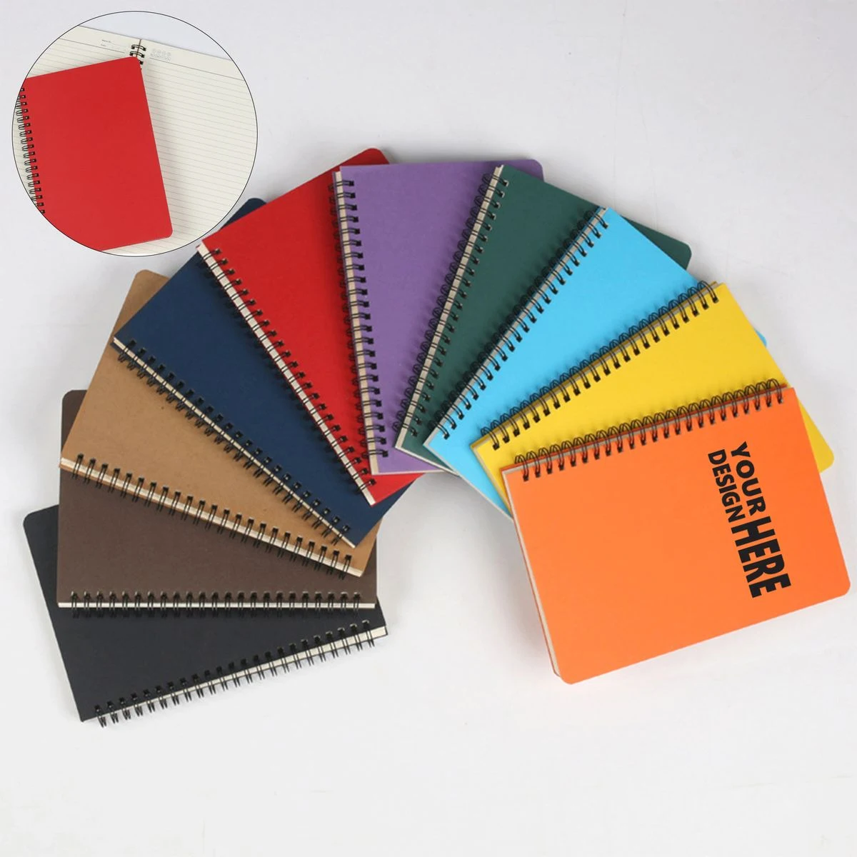 A5 Spiral Paper Cover Notebook 1