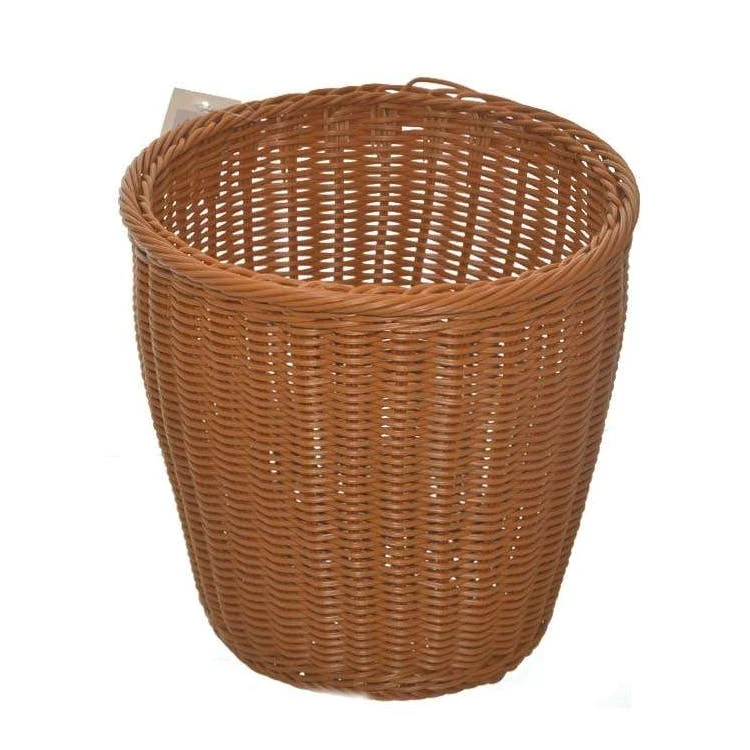 Plastic Basket Trash Bins - Brown 1