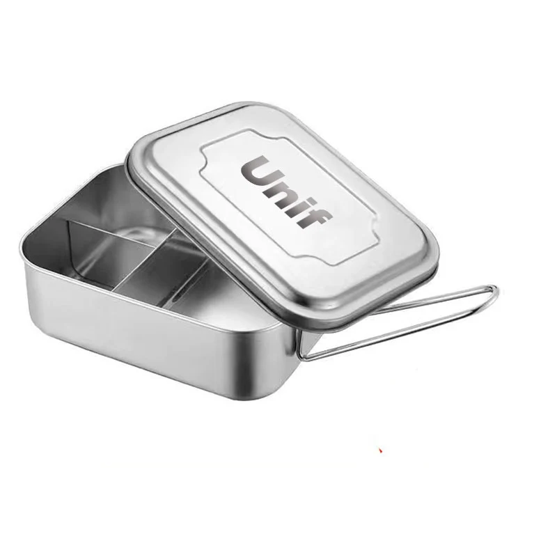 Stainless Steel Lunch Box Three Compartments Food Tray 1