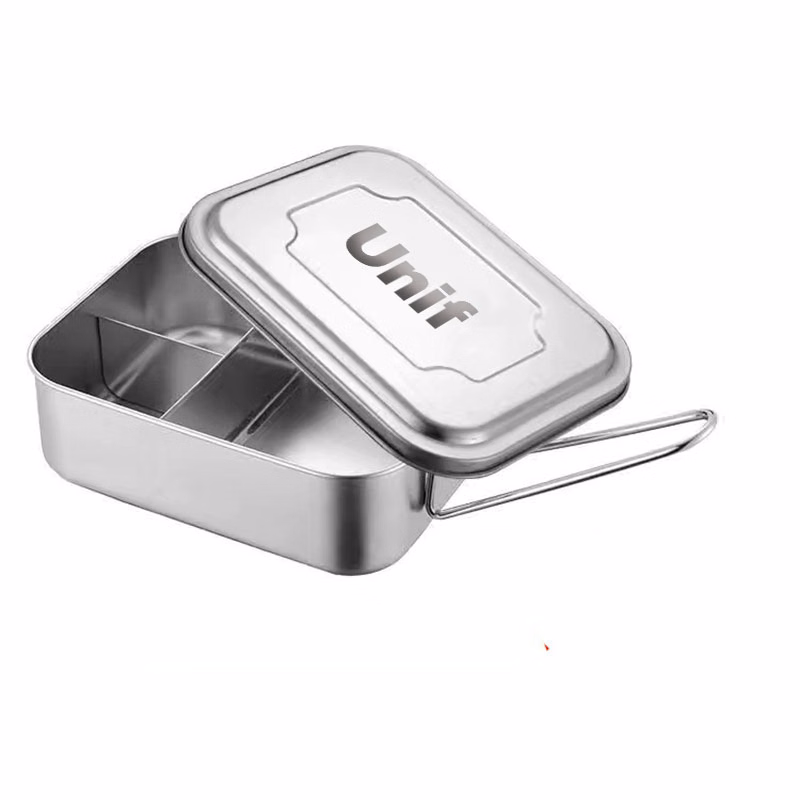 Stainless Steel Lunch Box Three Compartments Food Tray