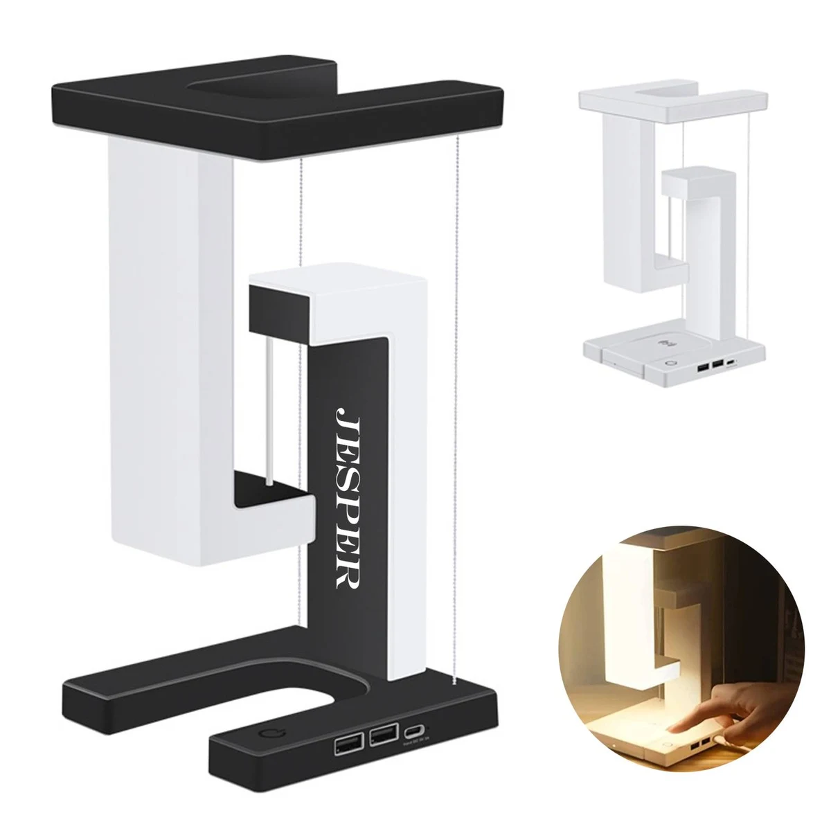 2 in 1 Levitating Wireless Charger & Desk Lamp 1