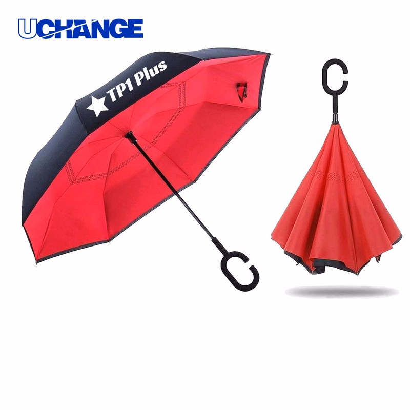 Manually Open Arc Reverse Closing Inverted Umbrella for Cars