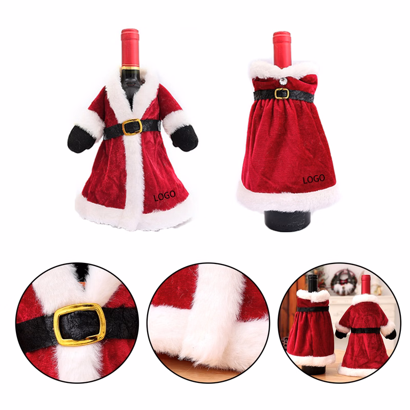 MOQ:10pcs Christmas Wine Bottle Dress