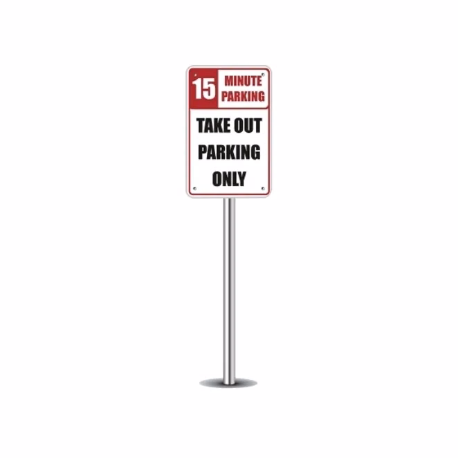 Take Out Parking Only Signs (1ft x 1ft) SQFT