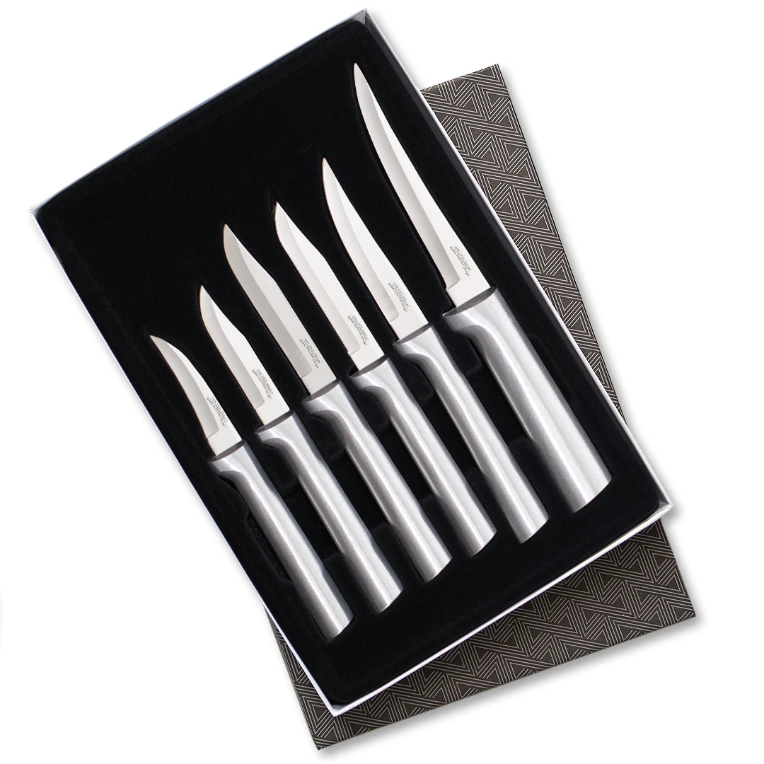 All Star Paring Knives Gift Set w/Silver Handle 1