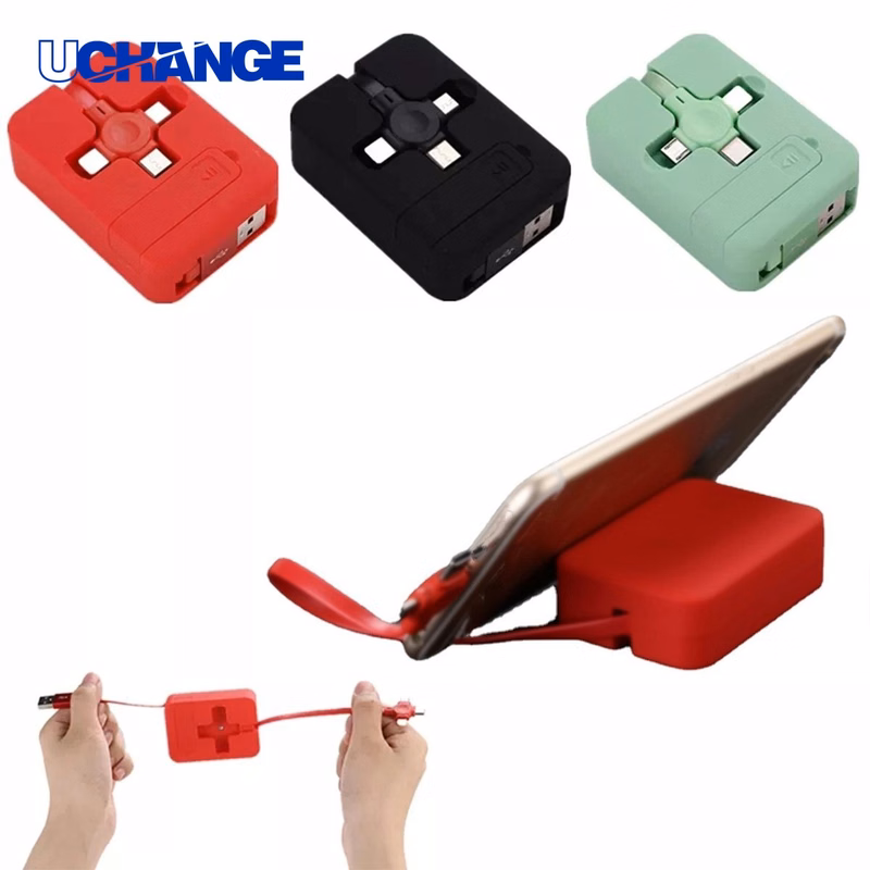 3-in-1 Roll-Up Charging Cable Set for Travel