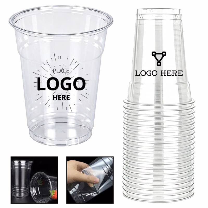 16oz All-Over Printed Clear Party Cup
