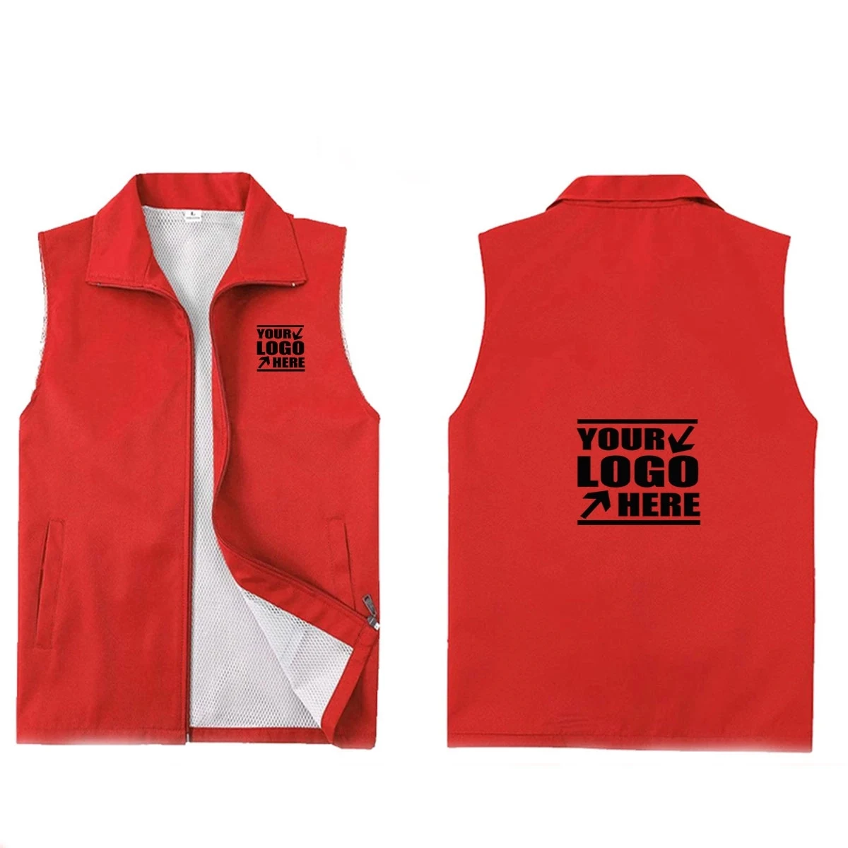 Volunteer Service & Advertising Vest Custom 1