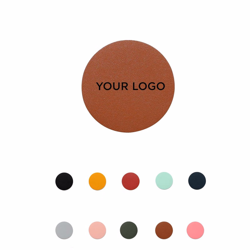 Round PVC Coaster With Grip