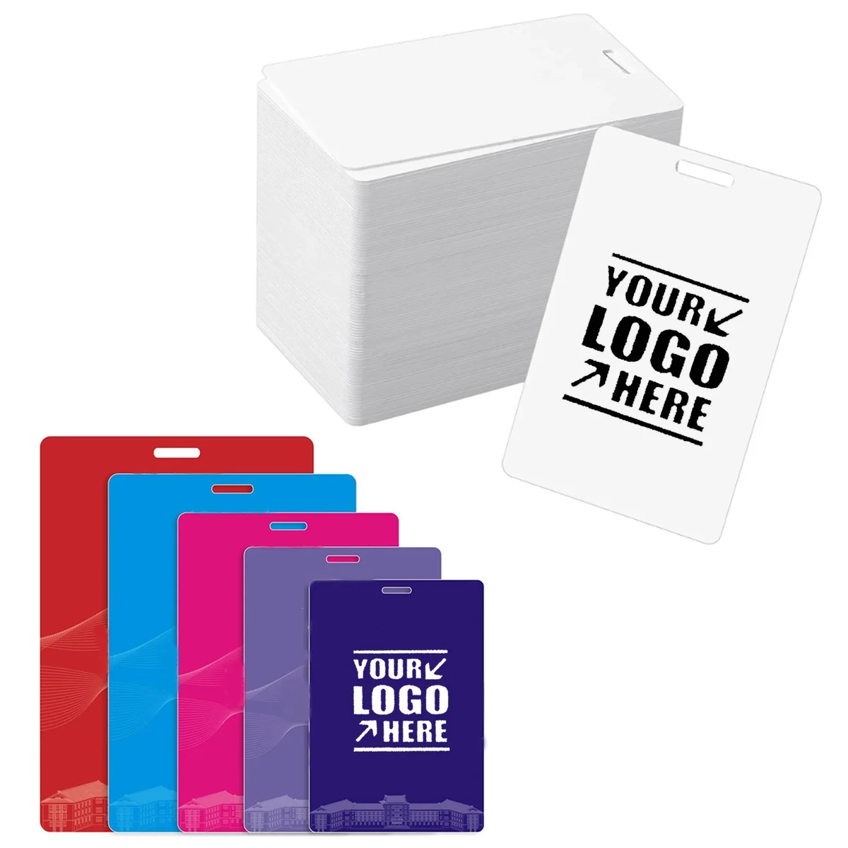 Rush Service Custom Full Color PVC ID Badge Working Card 1
