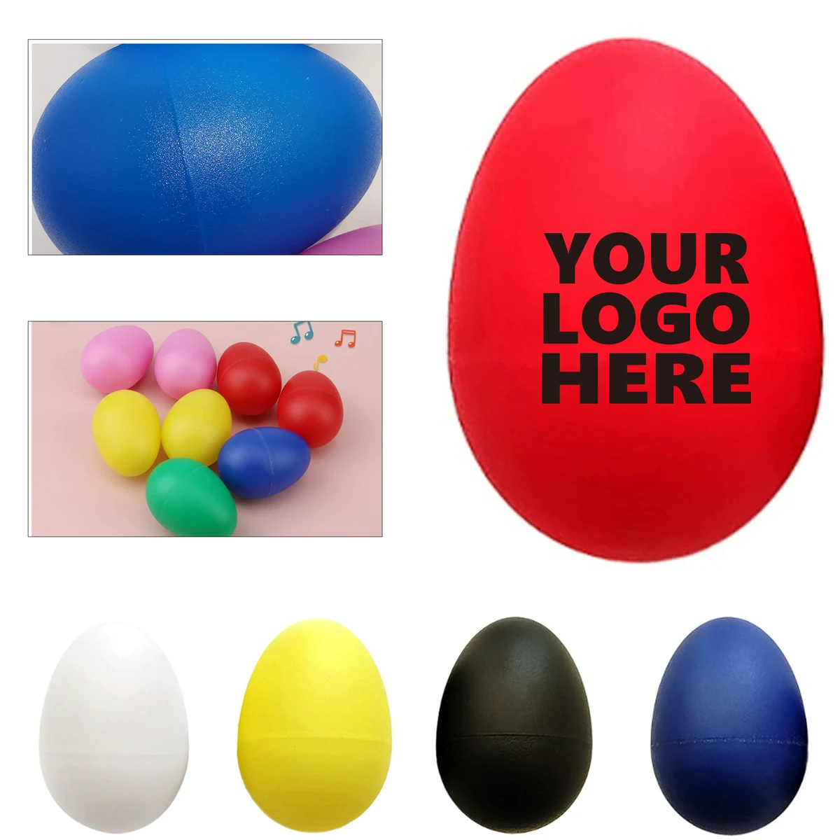 Plastic Colorful Musical Egg Shakers 1