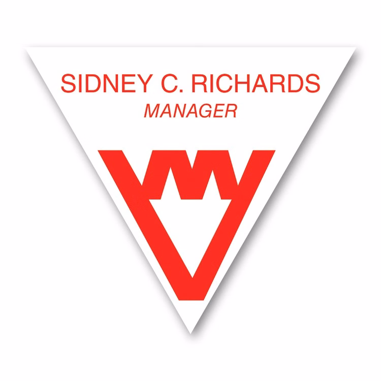 Full Color Name Badge w/ Personalization (2.5"X3") Triangle