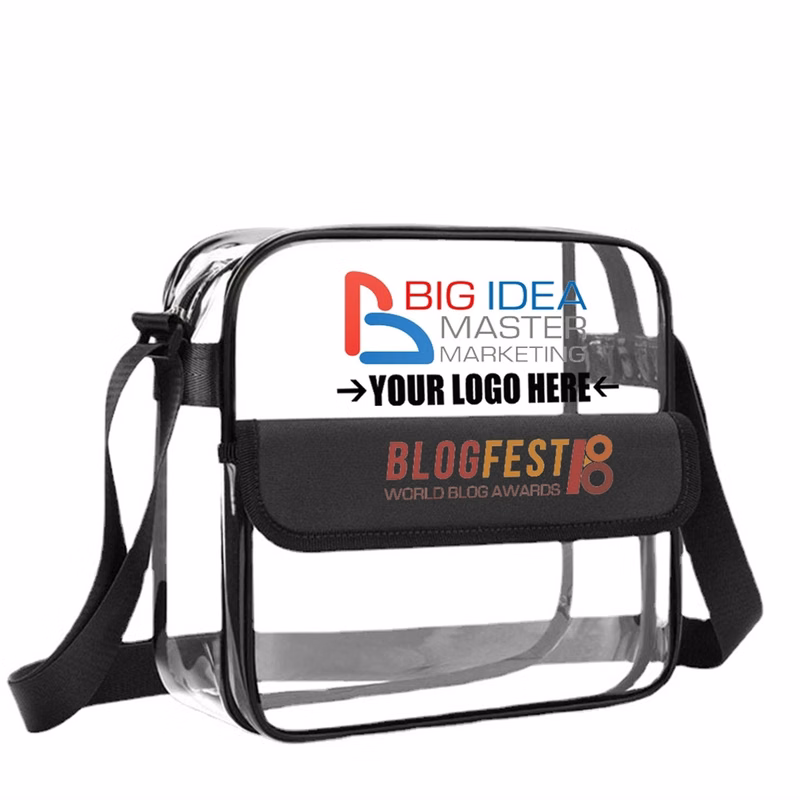 Custom Large Durble Transparent PVC Shoulder Bag
