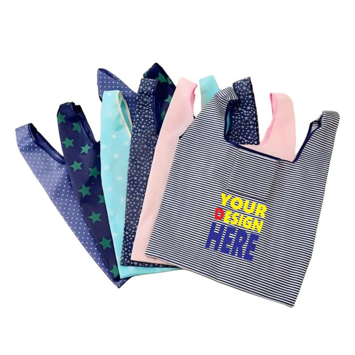 14x21.5 Foldable Oxford Grocery Tote Bag, custom tote bag with logo imprint 1