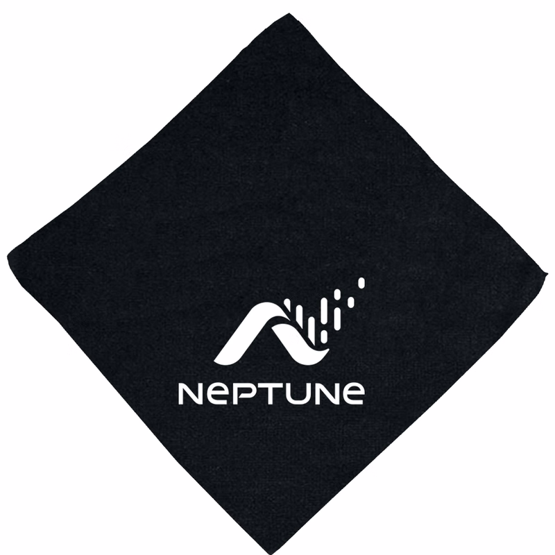 16" x 16" Microfiber Black Golf Towel