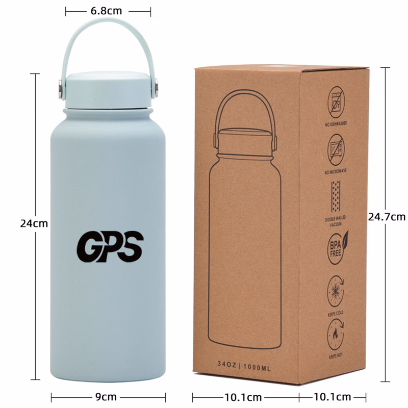 33 OZ Insulated Portable Water Bottle