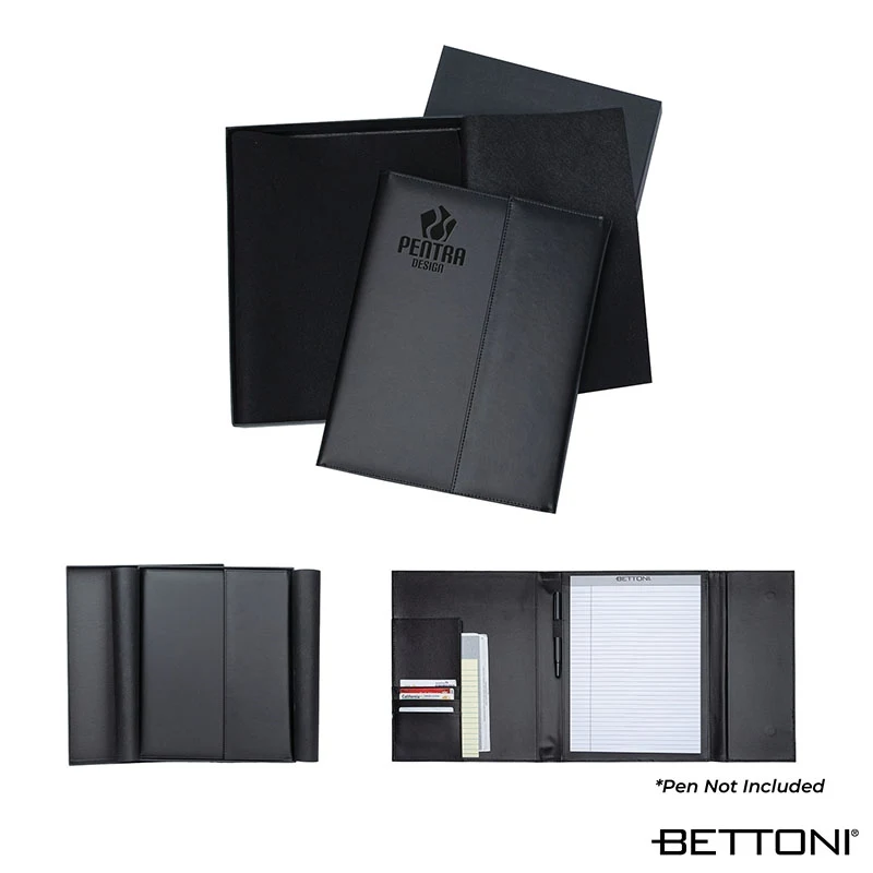 Bettoni® Atrani Bonded Leather Letter Size Padfolio 1