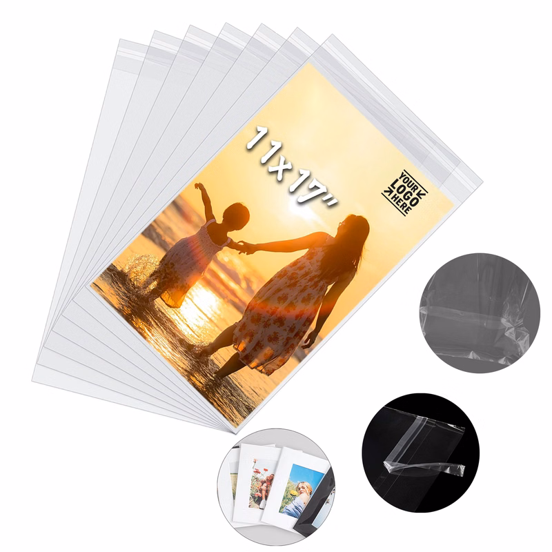11"x17"  Acid-Free Crystal Picture Photo Clear Sleeves Storage Bag