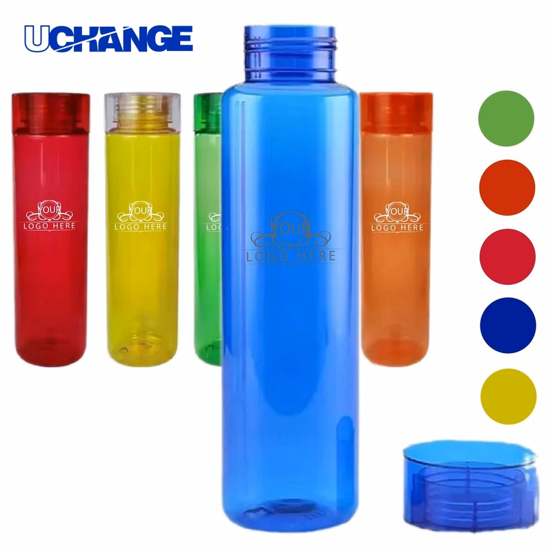 Plastic Cylindrical Water Bottle Container (30 Oz)