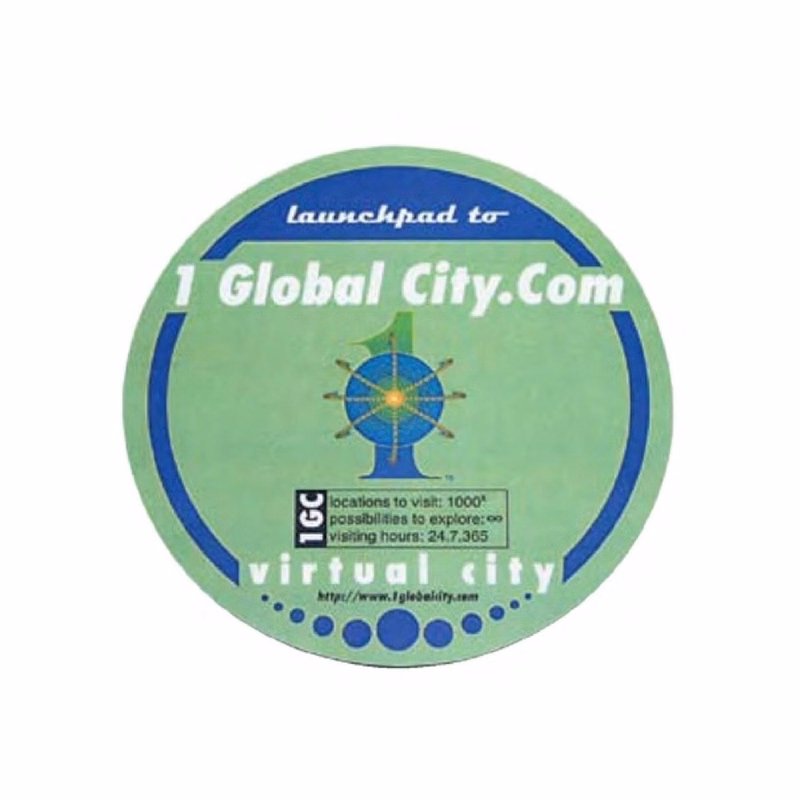 Hard Surface Mouse Pad w/Rubber Base - Round (7-7/8"x1/4")