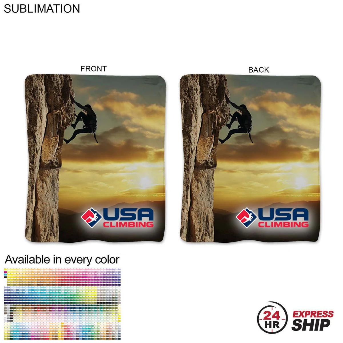 24 Hr Express Ship - Ultra Soft and Smooth Microfleece Blanket, 50x60, Sublimated 1
