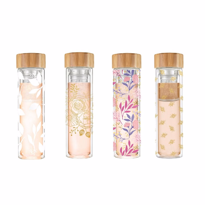 Pinky Up® Blair™ Glass Travel Tea Mug