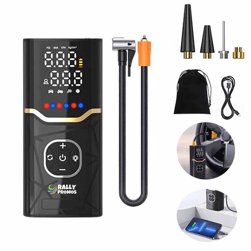 Portable Air Compressor Wireless Tire Inflator for Car Bikes