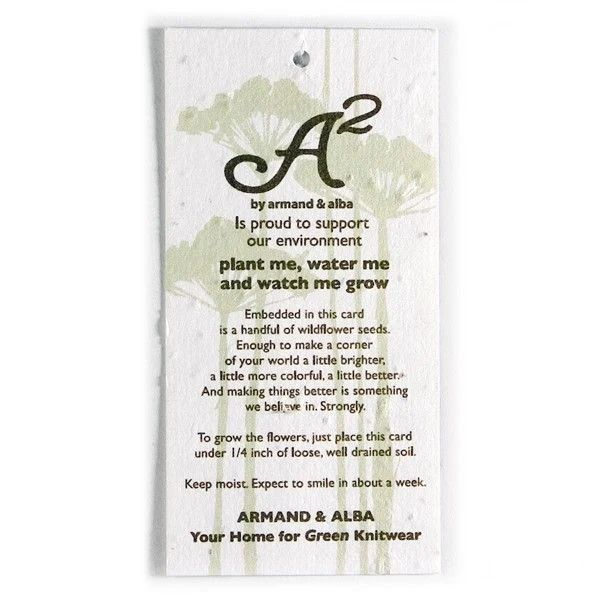 Seed Paper Product Tag, Medium 1