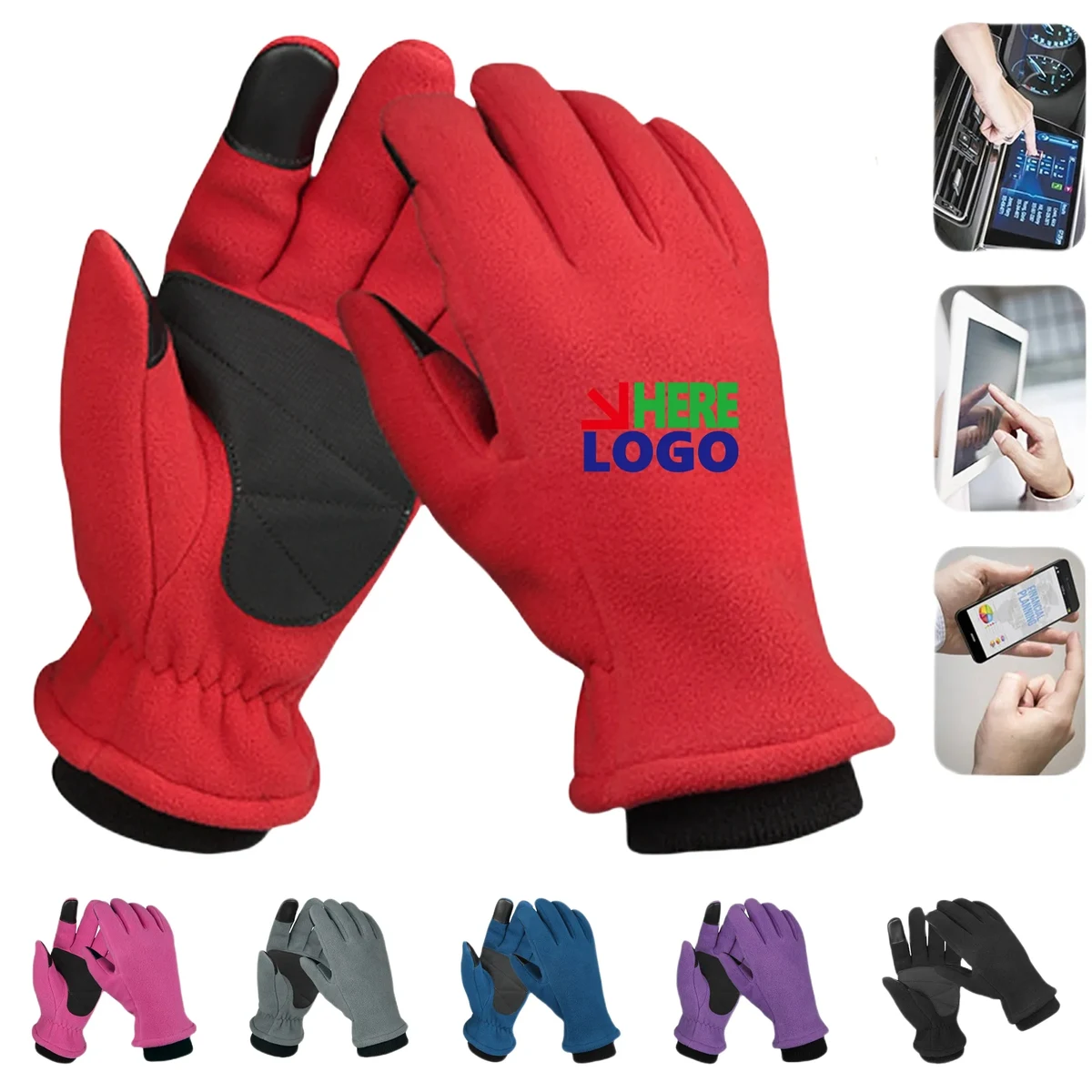 Stay Warm Autumn Winter Polar Fleece Gloves 1