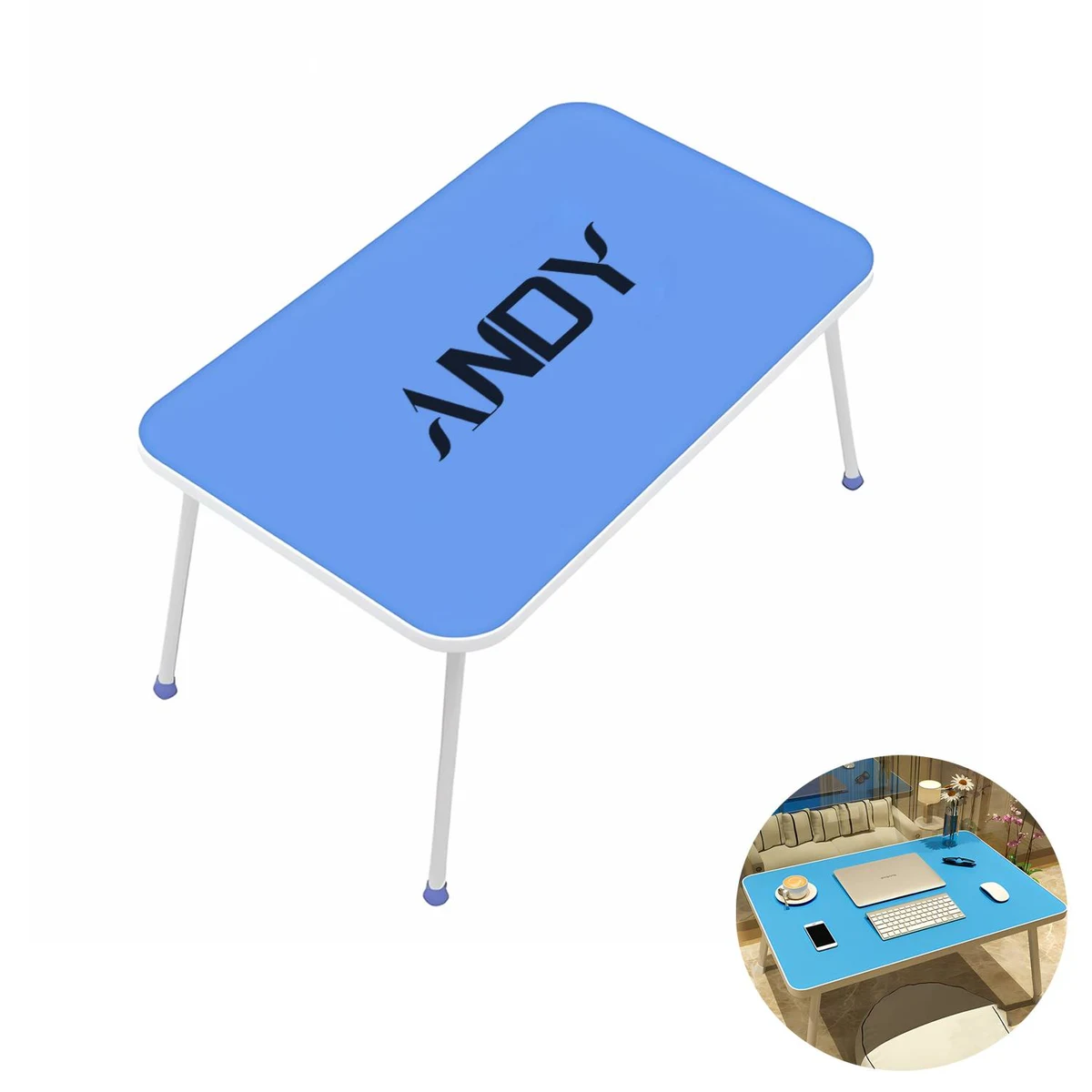 Foldable Laptop Bed Table Lap Standing Desk 1