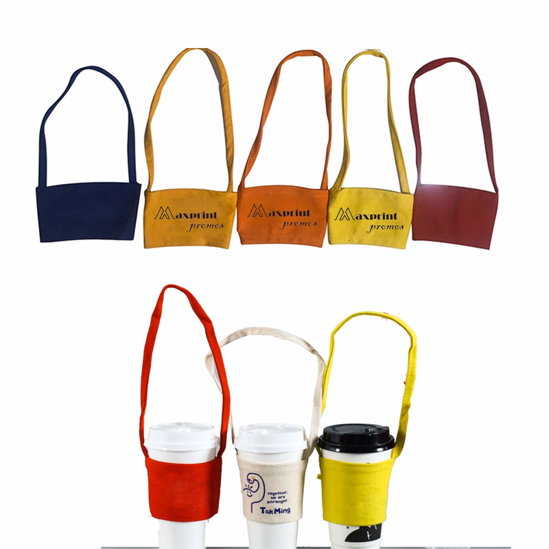Compact Canvas Beverage Holder