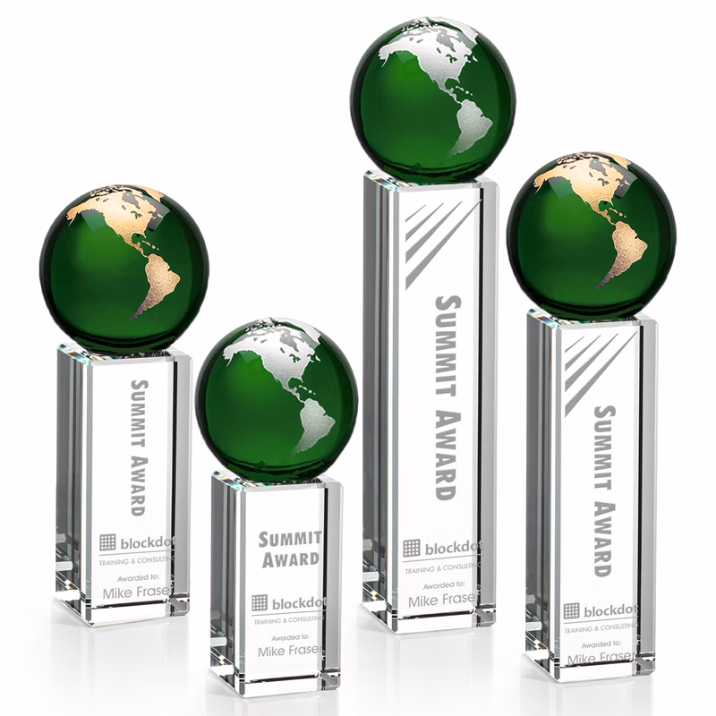 Luz Globe Award - Green/Gold