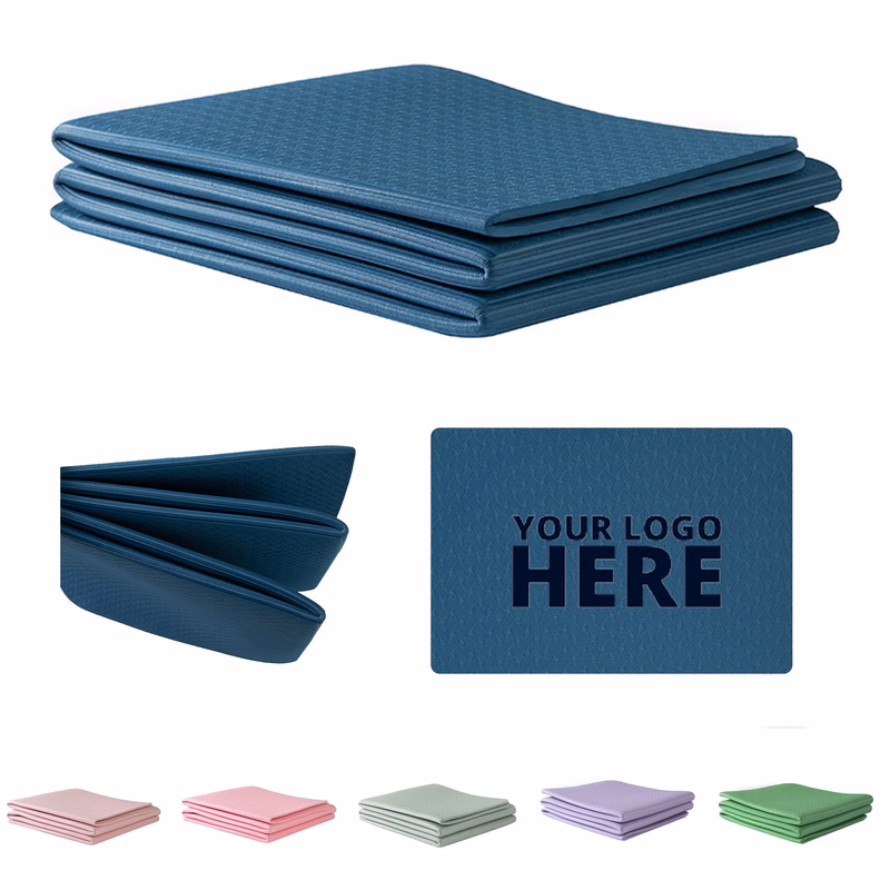 TPE Portable Foldable Travel Yoga Mat